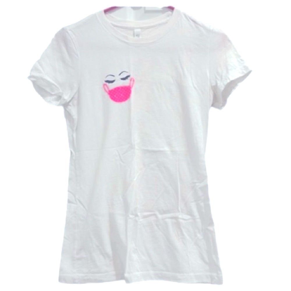 LV Mask - Graphic Tee Lashes with LV mask  Size M fitted